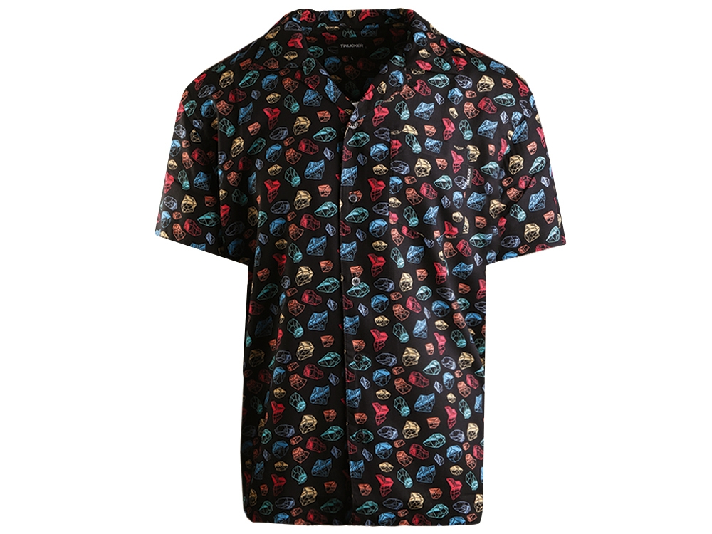 Party Shirt Black, all over print
