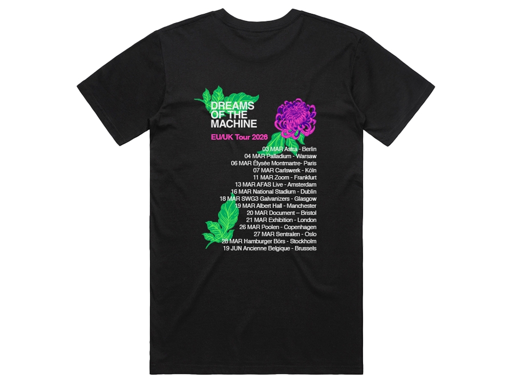 Dreams of the machine EU/UK TOUR 2026 Black  T-shirt